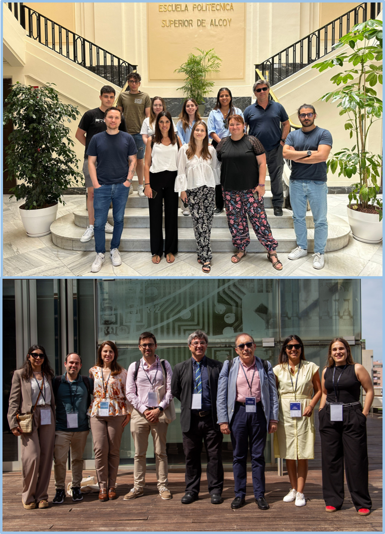 Alisson with the Alcoy research team and attendants to International Summer Conference